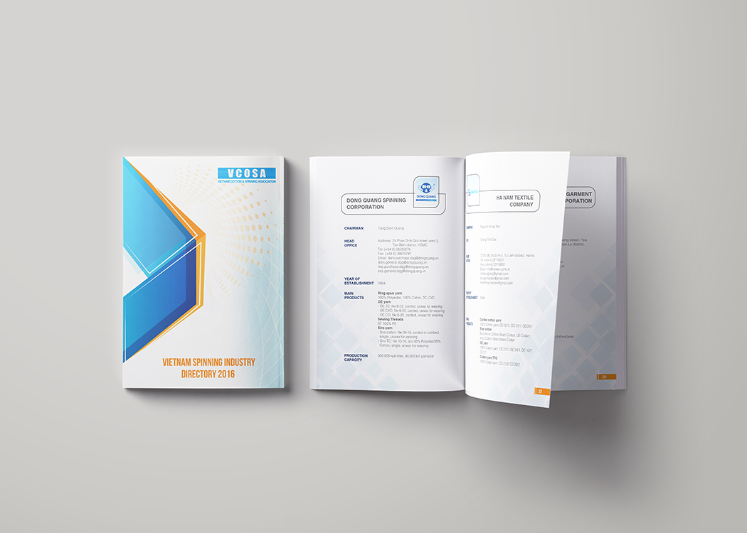 VCOSA - Thiết kế profile cho Hiệp hội Bông sợi Việt Nam VCOSA